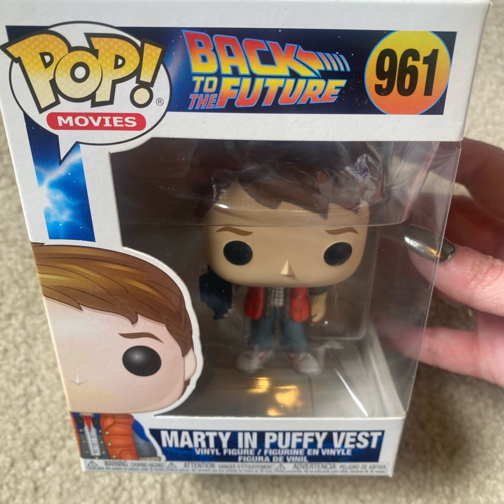Funko Pop Marty McFly in Red and Blue Outfit - Picture 2 of 4